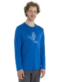 Icebreaker Men's Tech Lite II Long Sleeve Skiing Yeti