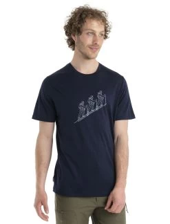 Icebreaker Men's Tech Lite II Short Sleeve Natural Ski Tour