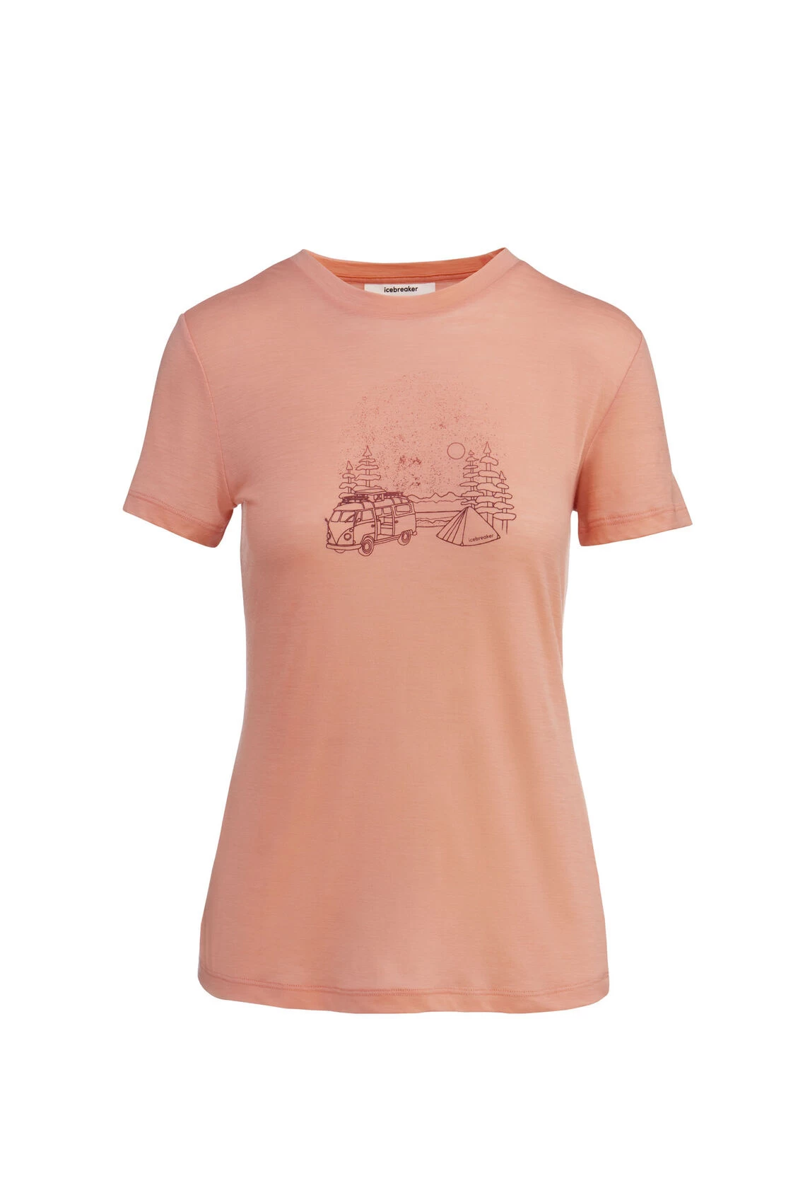 Icebreaker Women's 150 Tech Lite III Short Sleeve Van Camp 1 Icebreaker Women's 150 Tech Lite III Short Sleeve Van Camp
