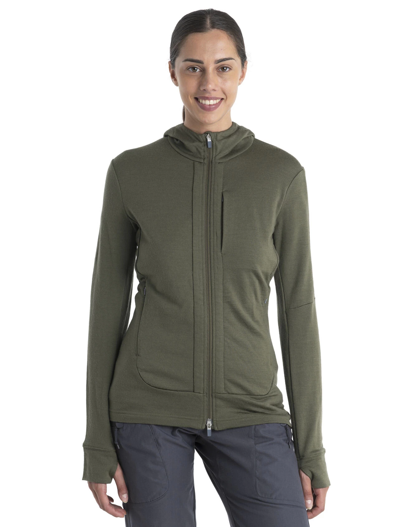 Icebreaker Women's Quantum III LS Zip Hood 5 Icebreaker Women's Quantum III LS Zip Hood - Image 5