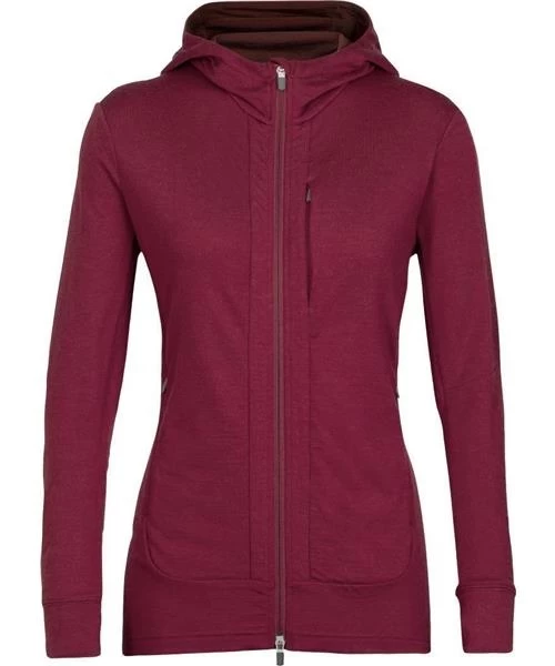 Icebreaker Women's Quantum III LS Zip Hood 1 Icebreaker Women's Quantum III LS Zip Hood